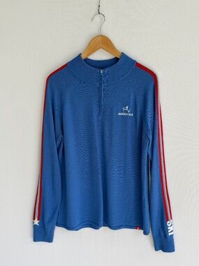 KRIMSON KLOVER Women’s XL Jackson Hole Ski 1/4 Zip Mock Neck Sweater Blue